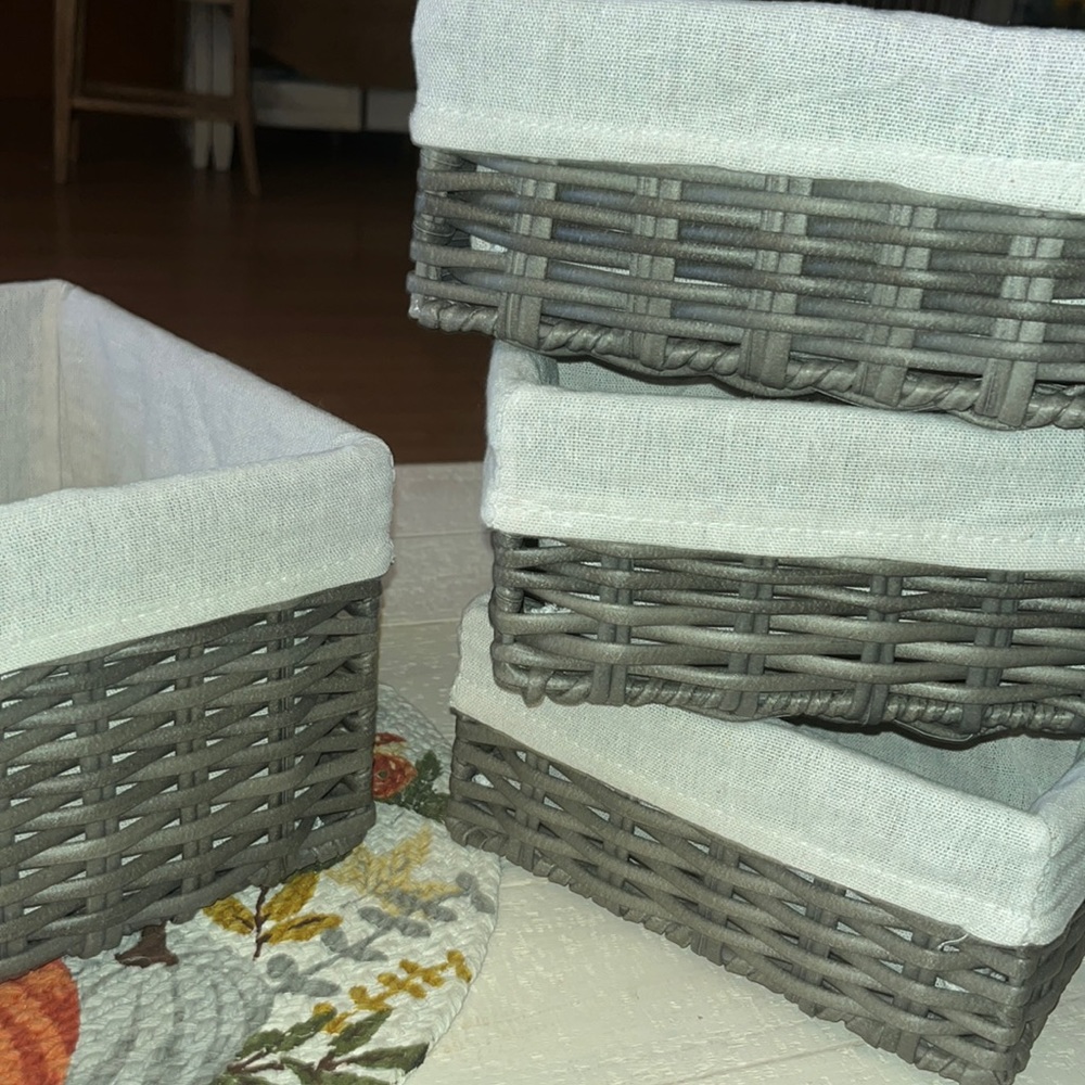 4!! All fit into one easy way to mail! So many uses~ 4 great matching baskets! - Picture 1 of 9